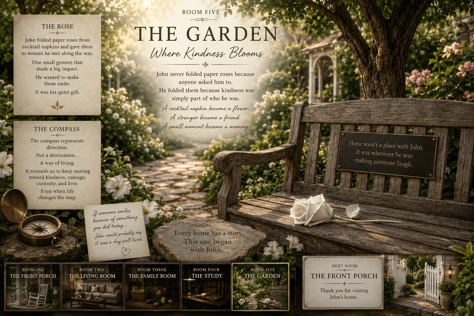 Full illustrated page for The Garden